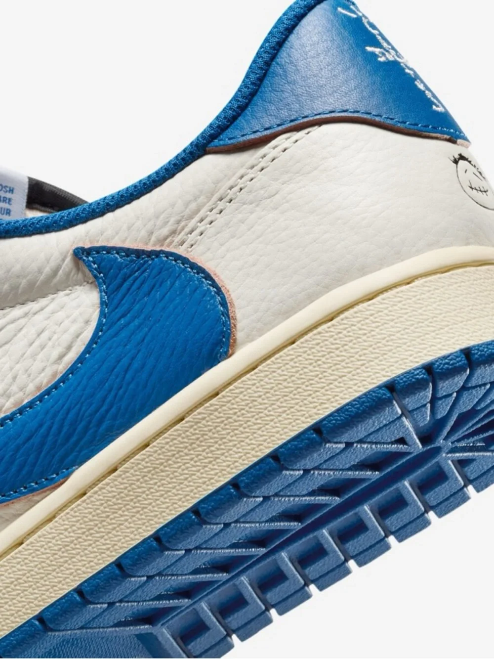 Travis Scott x Fragment x Air Jordan 1 Low OG Muslin-Military Blue DM7866-104
